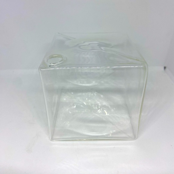 Propagation Station 2.75” Cubes Set of 5 Vintage Glass Bud Vases Abstract Shapes - Picture 4 of 5